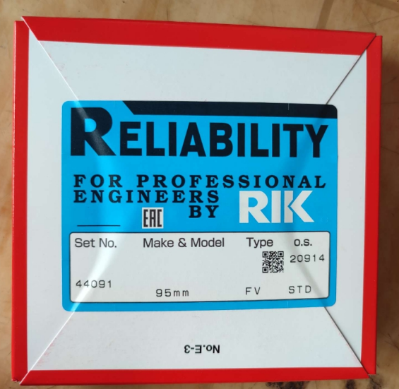 95 mm RIK Ring Set pour le compresseur d'air Isuzu 6WF1 Nissan RF8