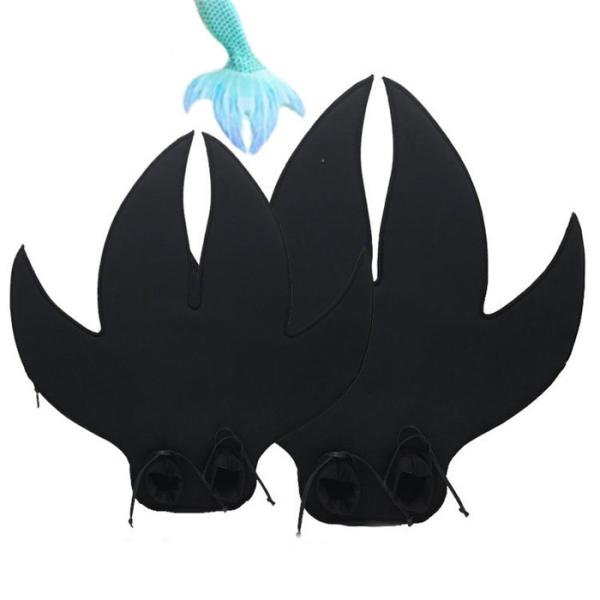 Four Tips Child Mermaid Monofin , Mermaid Tail Swim Flippers PC Polyester Material