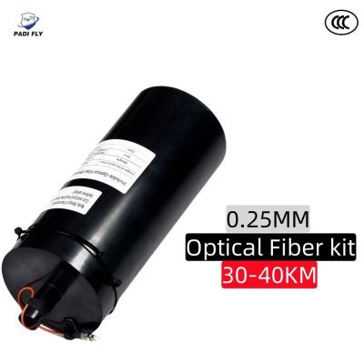 Ultra léger 0,25 mm Ultra longue distance 30-40 km boîtier de dôme Kit de fibre optique pour la communication anti-interférence Fpv fibre optique
