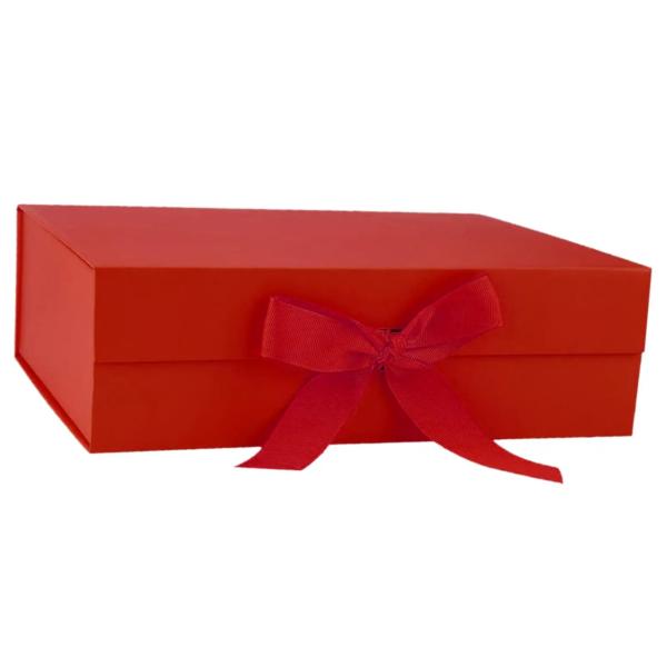 Elegant Customized Paper Packaging Boxes with Variable Color Ribbon and Magnetic Seal