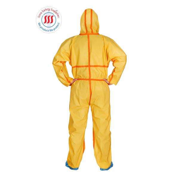 Decontamination Heavy Duty Protective Coverall Disaster Management Biological Hazard Jumpsuit