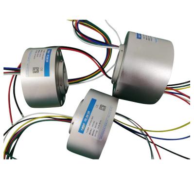 20 circuits through hole slip ring typical application on ,totary index table,heavy equipments turrets