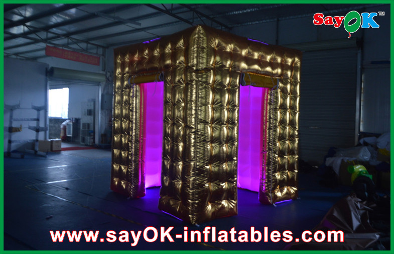 Будочка события показывает рамку 2,4 x 2,4 x 2.5m Photobooth раздувного шатра Photobooth краски современную освещая