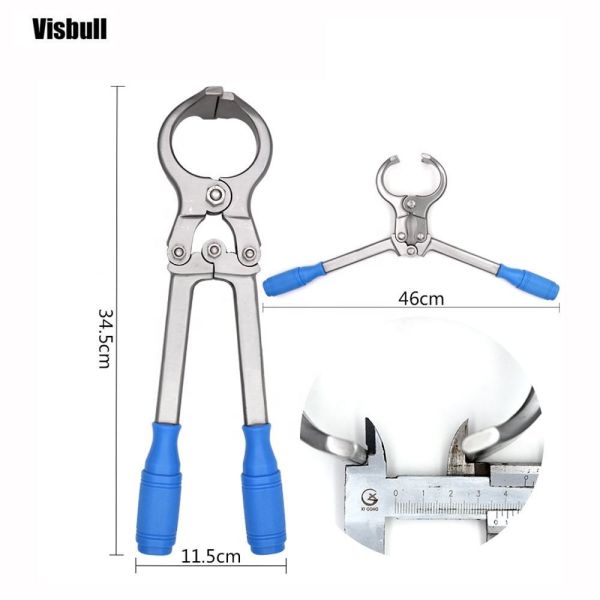 Stainless Steel Bloodless Castration Forceps for Cattle Sheep Pig Veterinary