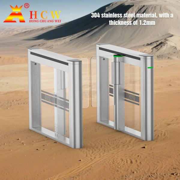 Porte d'oscillation bidirectionnelle complètement automatique de contrôle d'accès du tourniquet IP54 de barrière d'oscillation
