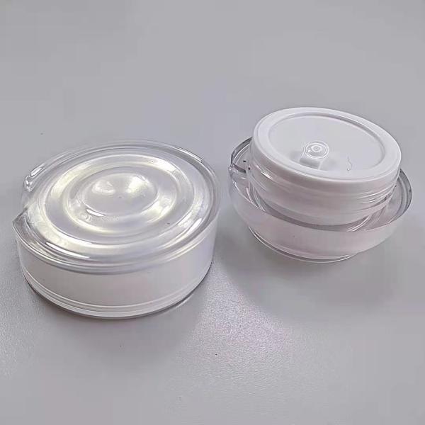 Jarrón de acrílico redondo 30 g 50 g para el embalaje de loción Tipo de sellado de tapa de tornillo