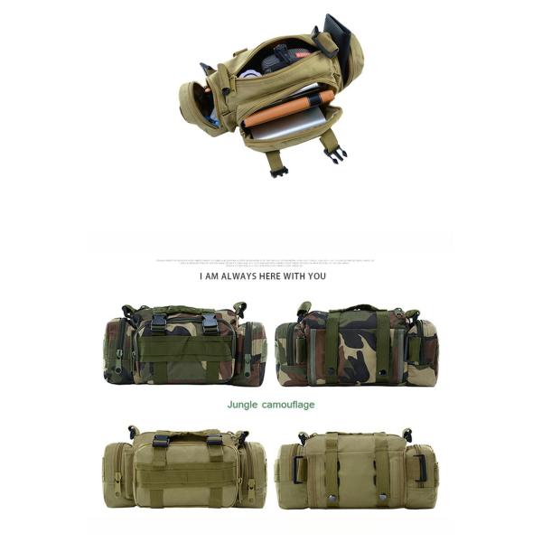 Путешествия Кампинг Пешие прогулки Необходимый прочный зеленый рюкзак Рюкзак Molle Pack