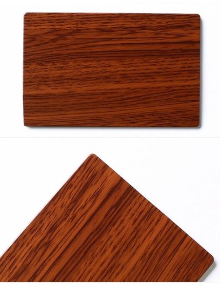 Perforated Wood Grain Dibond 3mm Aluminium Composite Panel 