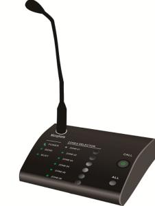 RS485 600m PA System Amplifier Remote 6 Zone Microphone Up To 8 Units