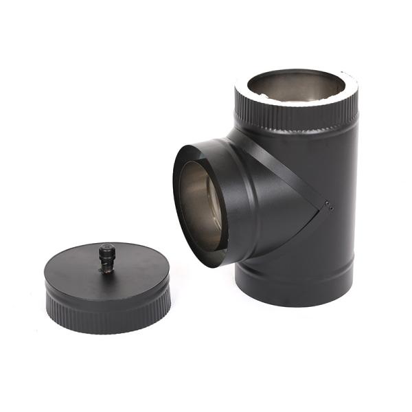 Consturction Double Wall Insulated Stove Pipe Sheet Metal Seal Quick Lock Jointing