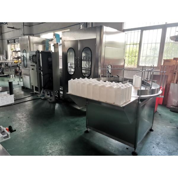 Pet Bottle Filling packing Line With Automatic Medical Alcohol / Chemical Liquid / Acetic Acid Filling Capping Machine