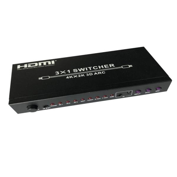 4 Ports True 4K 8K HDMI Splitter And Extenders / 4K HDMI Splitter 100 Ώ