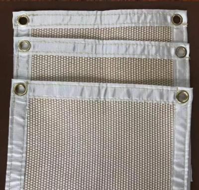 Silicone Reusable Fiber Coating Fireproof Fire Pit Mat Deck And Patio BBQ Under Grill Mat