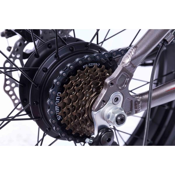 20 Inch Electric Folding Fat Bike 350w 36v Battery Waterproof In Rain