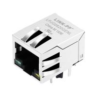 5-6605435-6 único 100/1000 de Rj45 protegido base-T portuário Jack Connector Tab Down Green /Yellow conduziu