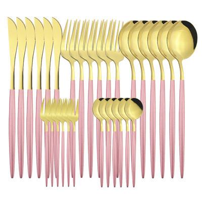 30Pcs Anti Rust Reusable Fork And Spoon Cutlery With Gift Box