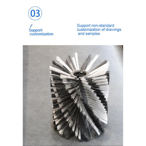 Промышленная круглая щетка ролика чистки нейлона для фруктов и овощей