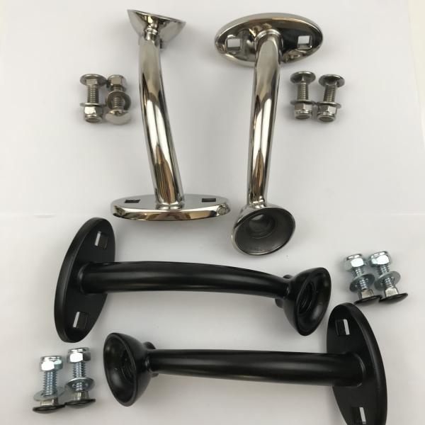 Universal Black Anodized Highboy Fenderless Hot Rod Headlight Mount with Guaranteed Performance and Fitment