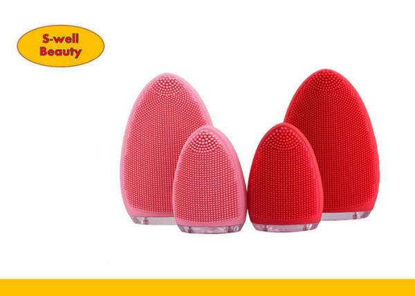 Many colors Electric Waterproof Sonic Silicone Facial Cleansing Brush convenient brush