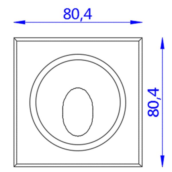 3000K Warm White Recessed LED Wall Lights Aluminum ABS International Wall Lighting