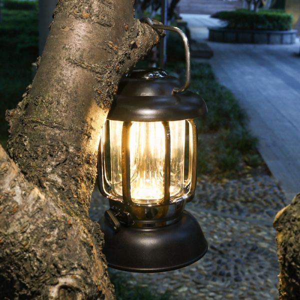 Outdoor Solar Flame Lights Warm White LED Solar Camping Light Powered Lights Outdoor Garden Solar Led Lanterns