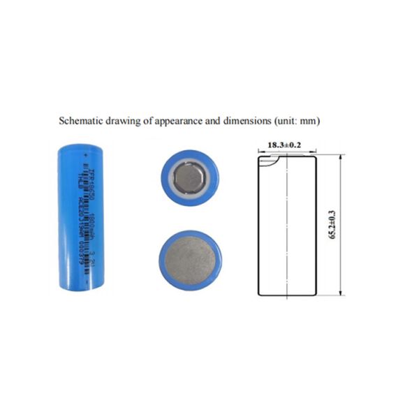 LiFePO4 18650 THLB Battery 1800mAh 3.2V Emergency Light Battery