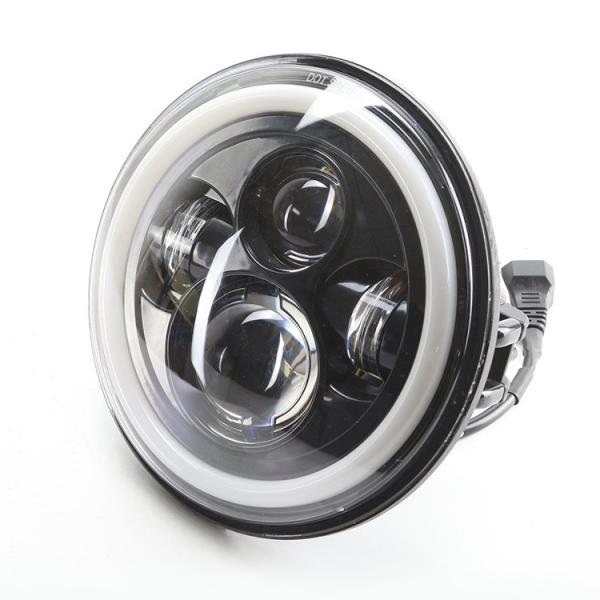 Custom Modified 7 Inch LED Round Retro Vintage Motorcycle Headlight Sample Make Sample