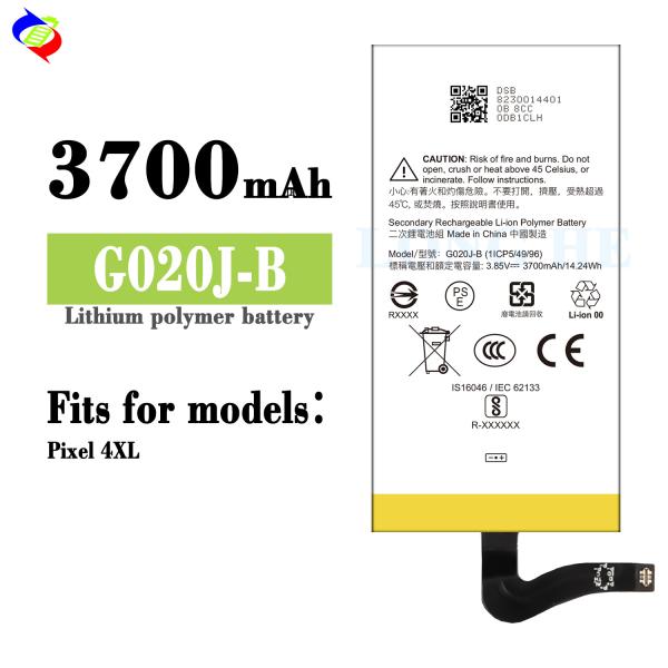 Черная литий-ионная полимерная батарея G020J-B для мобильного телефона Google Pixel 4XL 3700mAh 3.85V