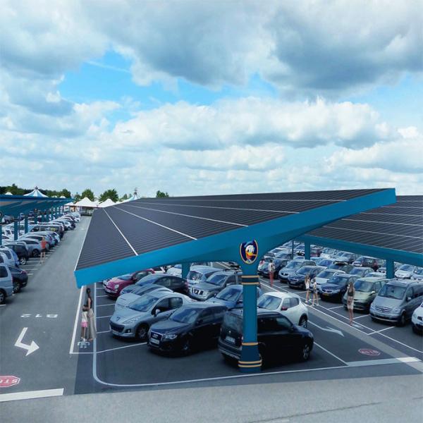 Solar Parking Lot Anodized Aluminum PV Mounting Structures