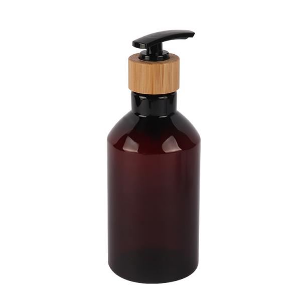 7oz 10oz 16oz Cosmetic Lotion Bottle Slanted Shoulder 200ml 300ml 500ml Amber PET Bottle