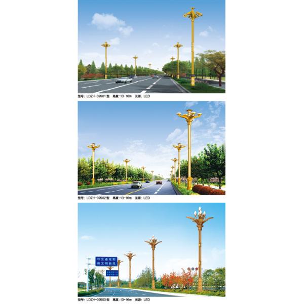 Flower design Led Pole 20w LED street Lights Outdoor Fixtures Aluminium 100-240V