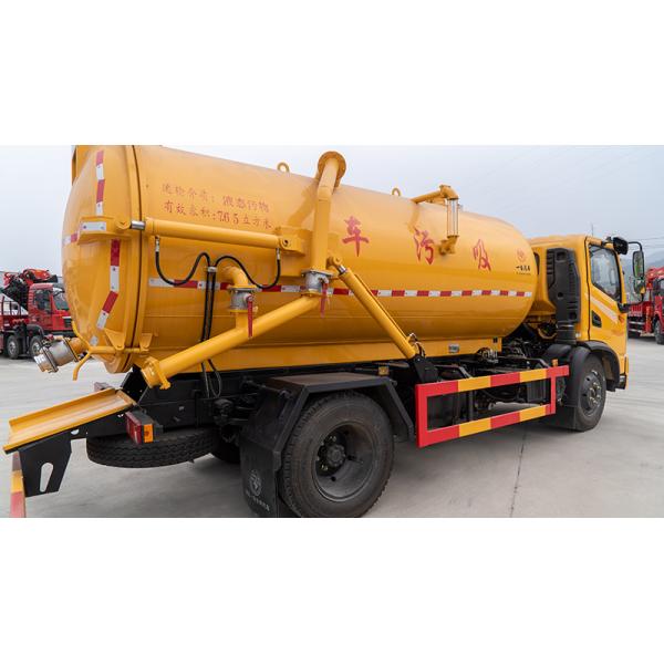 DFAC 3.5CBM Camión de succión de aguas residuales de combustible diesel Euro 6 Estándar de emisiones y distancia entre ejes de 2700 mm