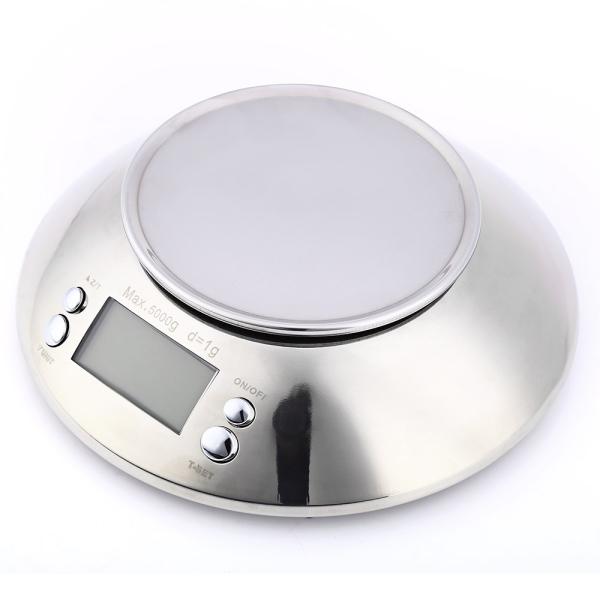 Upgrade Your Kitchen with Our Electronic Scale Stainless Steel Bowl 1g Increment and Temperature Measurement