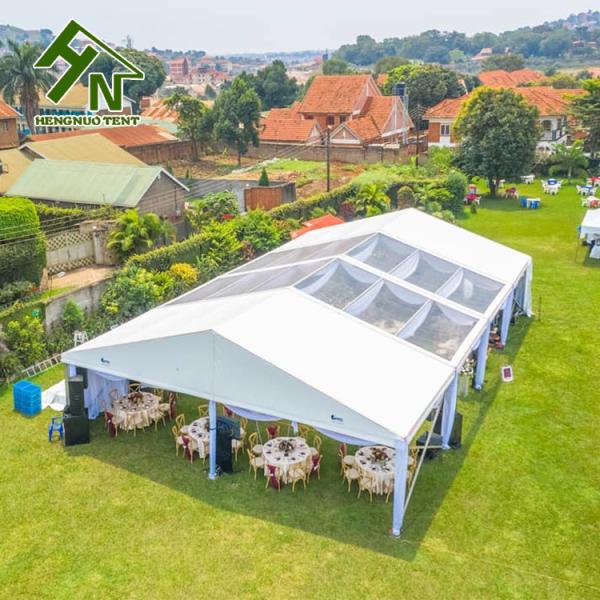 TUV ISO Approved Antibacterial 10 By 20 Tent Canopy With Clear Walls
