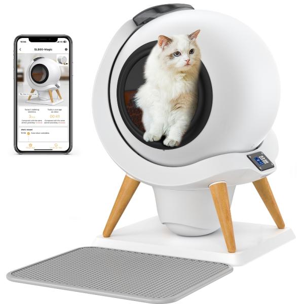Multi Cats APP Control Self-Cleaning Cat Litter Box Suitable for Dogs Cats Small Animals