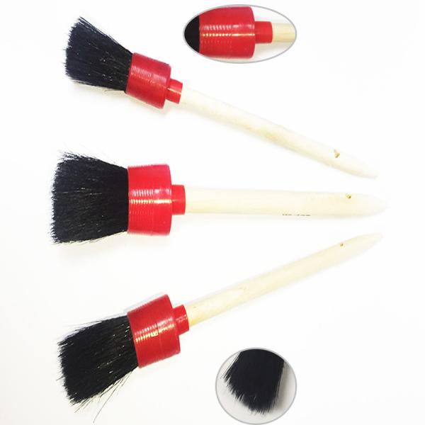 Wooden Handle Car Dust Cleaning Brush 22cm Scratch Free For Car Interior