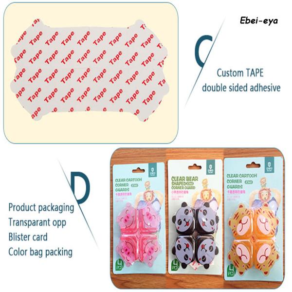 PVC Baby Safety Corner Guards , Toddlers / Kid Safe Corner Guards Protector