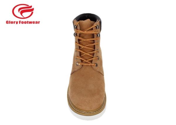 6 Inch Mens Dress Goodyear Welt Construction Boots PU Artificial Leather With Sponge