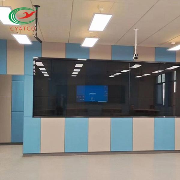 Multicolor Wall Fabric Acoustic Panel Tasteless Fireproof Glass Fiber