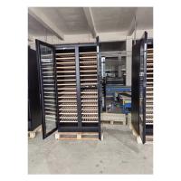 Refrigerador de almacenamiento de vino tinto con puerta de cristal