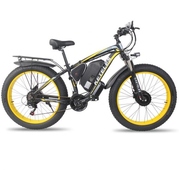 KETELES K800 Electric Fat Bike 1000W 17.5AH Battery 26x4.0 inch Dual Motor Two Wheel Drive