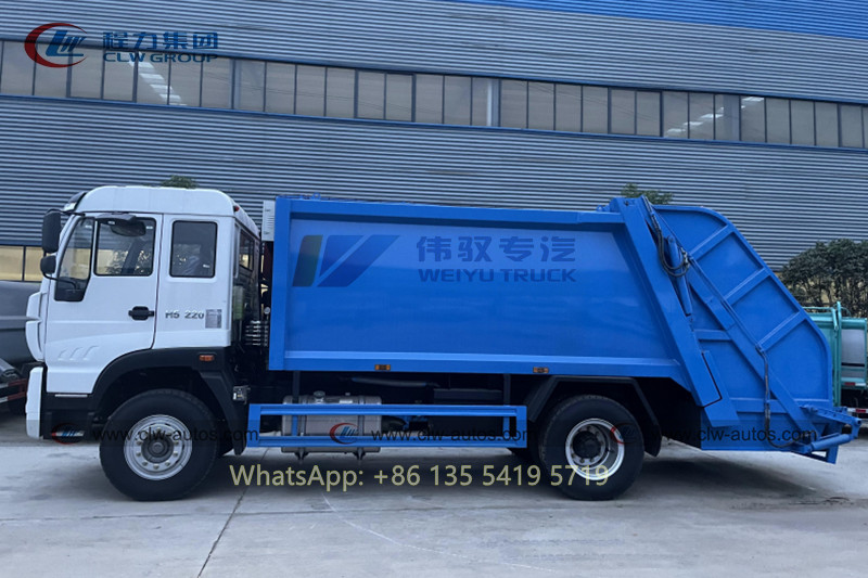Sinotruk HOMAN 4x2 RHD 10M3 обжало тележку Compactor отброса