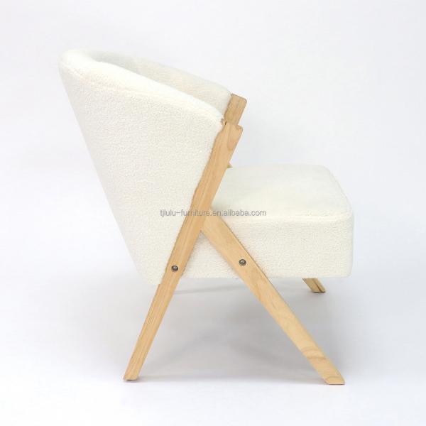 Diseño de sala de estar W58*D68*H78CM Nordic Lounge Ocio Sofá de madera silla para servicio OEM Aceptado
