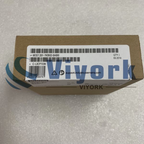 Siemens 6ES7331-7KB02-0AB0 INPUT MODULE ANALOG ISOLATED 2 AI 1 X 20-POLE NEW