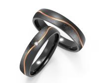 Fabrique en gros et à la mode Anneaux de mariage en zirconium et titane noir et gris et bijoux pour hommes sans décoloration Anneaux de mariage pour hommes