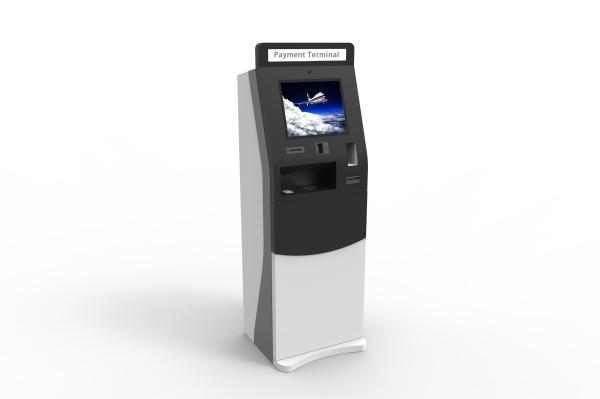 Hotel Check In Out Kiosk With 1.5 Inch Touch Display Passport Scanner Key Card Encoder