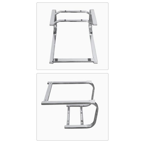 Офисные аксессуары крутящихся стульев Chrome Bow Frame Metal Chair Frame Flat Tube Base