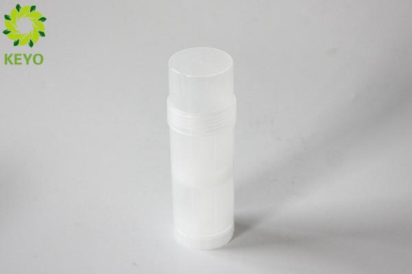 Clear PP Plastic Empty Stick Deodorant Containers Round Shape Capacity 60g