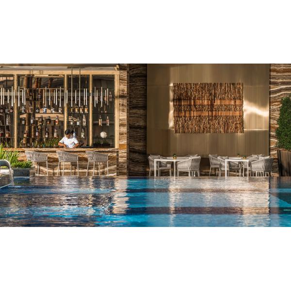 Good Sale Rattan Dining Chairs for Modern Nordic Apartment in Waterproof Material