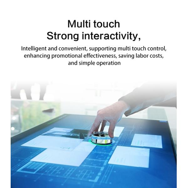 LCD Object Recognition Multi Touch Table Hologram Projected Interactive Touch Screen Table